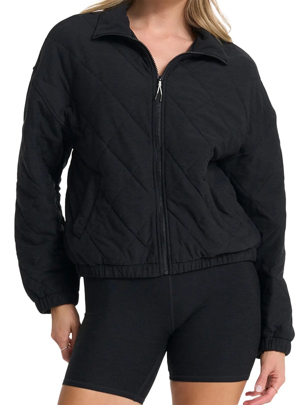 Vuori Halo Insulated Knit Jacket Women’s S Black Quilted Full Zip Stretch